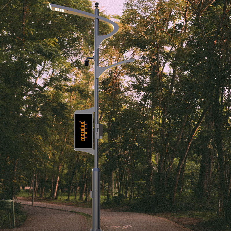 عمود المدينة الذكية المتكامل المصنوع من سبائك الألومنيوم