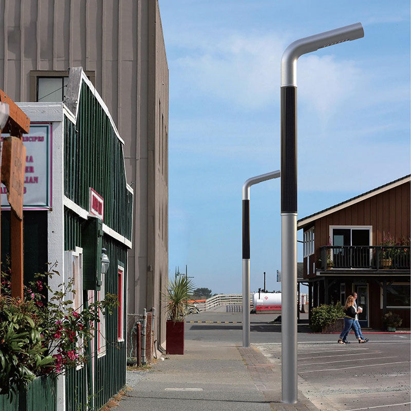 عمود إضاءة شمسي مرن من الألومنيوم HJT من LUGO