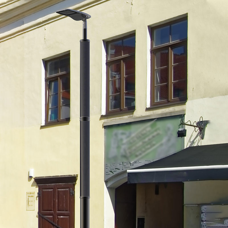 عمود إضاءة شمسي مرن من PIRAN HJT لرش مسحوق معدني