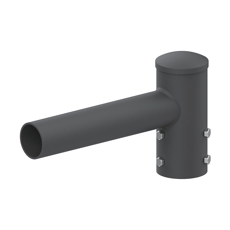 محول تينون عمود إضاءة خارجي أفقي دائري مقاس 4 بوصات