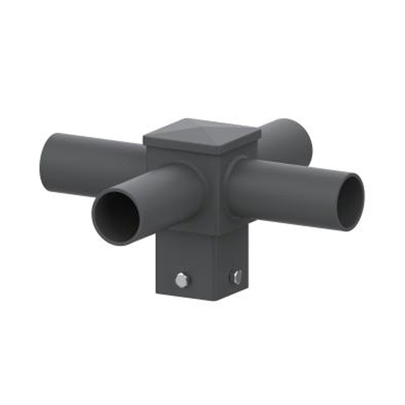 مُركِّب عمود إضاءة أفقي مربع مقاس 4 بوصات