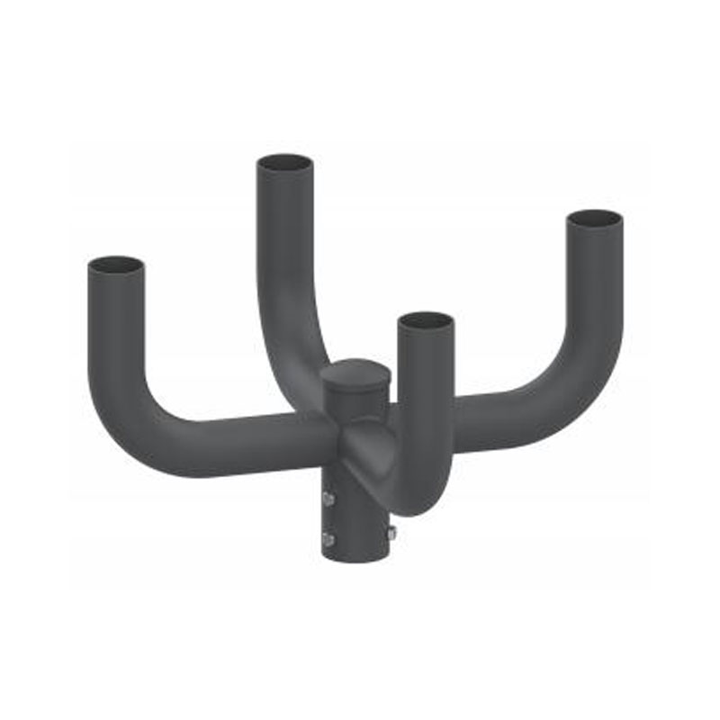 محول تينون عمود إضاءة خارجي عمودي دائري مقاس 4 بوصات