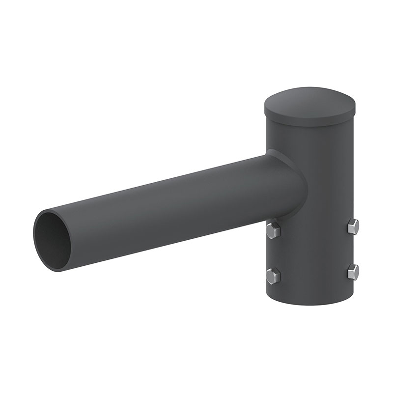 محول تينون عمود إضاءة خارجي أفقي دائري مقاس 5 بوصات