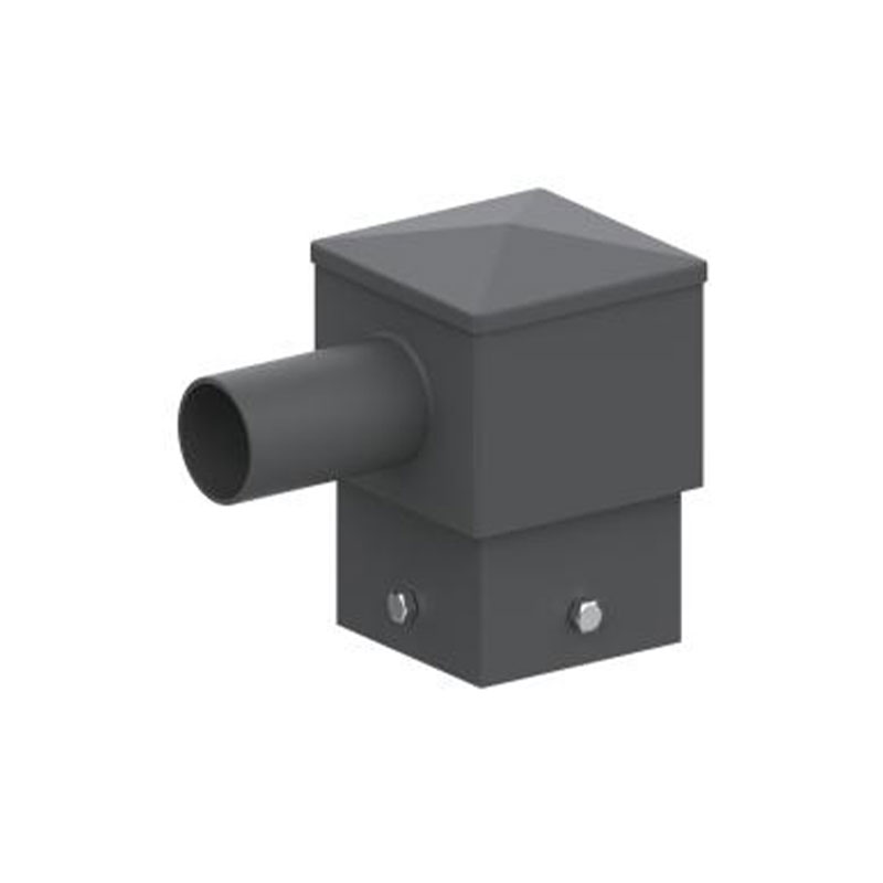 مُركِّب عمود إضاءة أفقي مربع مقاس 5 بوصات