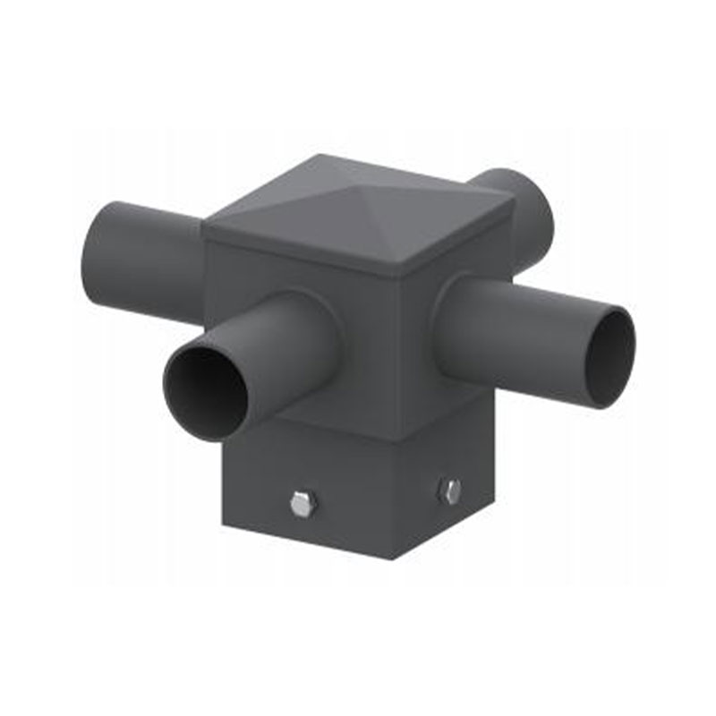 مُركِّب عمود إضاءة أفقي مربع مقاس 5 بوصات