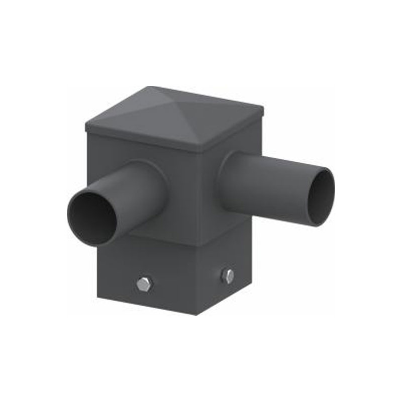 مُركِّب عمود إضاءة أفقي مربع مقاس 5 بوصات