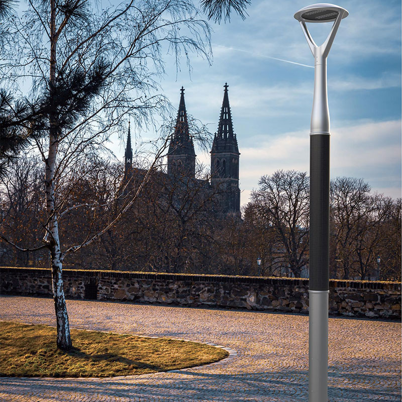 عمود إضاءة شمسي مرن من الألومنيوم PAU HJT