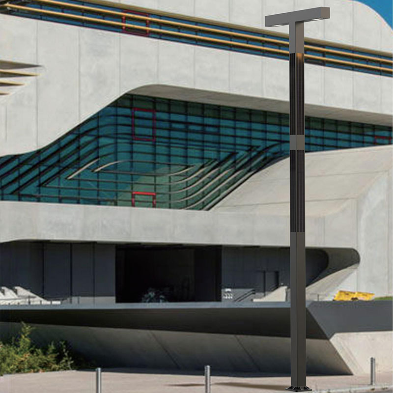 عمود إضاءة شمسي متعدد الاستخدامات من الألومنيوم من روندا