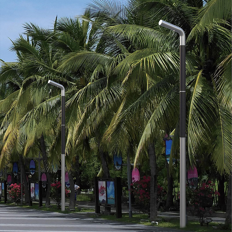 عمود إضاءة شمسي مرن HJT مطلي بـ LIENZ