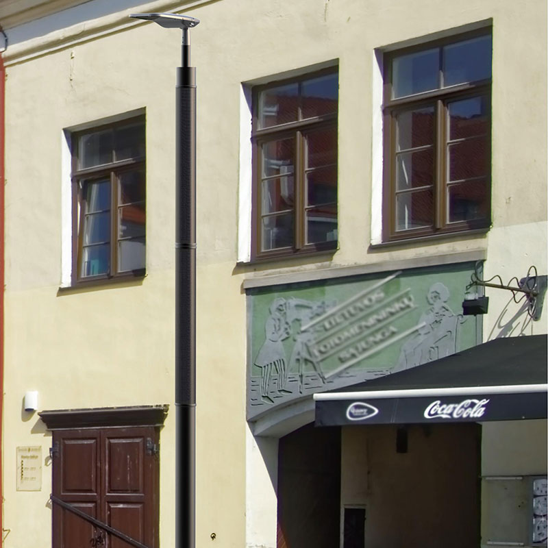 عمود إضاءة شمسي مرن HJT صديق للبيئة من ASSISI